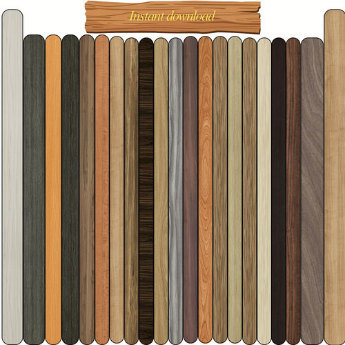 Seamless Wood Grain Textures Pack | Premium Digital Wood Backgrounds, Light & Dark High-Res Tiling Texture for 3D Rendering, Crafts